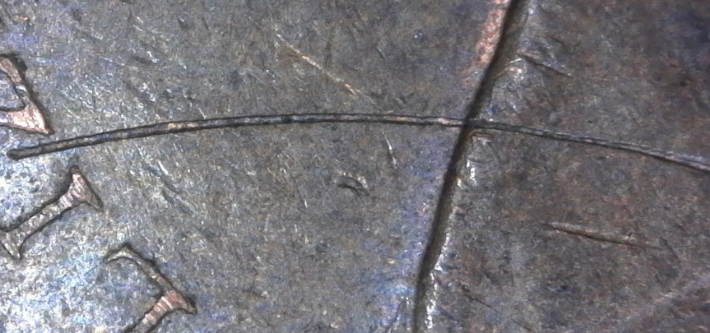 1968-Canadian-Cent-Struck-Through-Found-CRH!